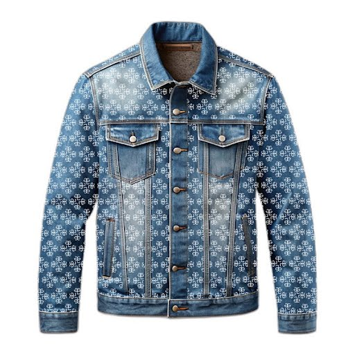 GGL Premium Monogram Jeans Jacket