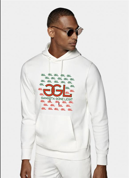 GGL Monogram Hoodie Red and Green