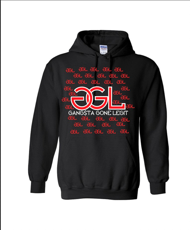 GGL Monogram Hoodie Red and Green