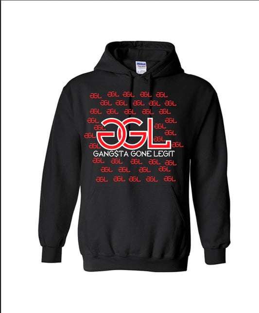 GGL Monogram Hoodie Red and Green